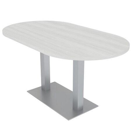 Skutchi Designs 33.5 in W, 59.5 in L, 29 in H, Engineered Wood Top, White HAR-RAC-34X60-DOU-WHCYPRESS